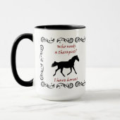 Niedliche Pferdetherapeut-Tasse Tasse (Links)