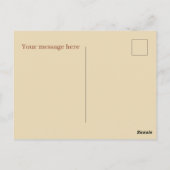 Niedliche Pfirsiche hinzufügen Postkarte (Rückseite)