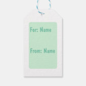 Niedliche Pflanze auf dem Plantpot-Geschenktag Geschenkanhänger (Rückseite)