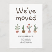 NIEDLICHE PFLANZE, DIE WIR BEWEGT HABEN ANKÜNDIGUNGSPOSTKARTE (Vorderseite)