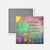 Niedliche Pflanze Ein Garten Trendsetter Hübsche I Magnet (Vorderseite/Rückseite)