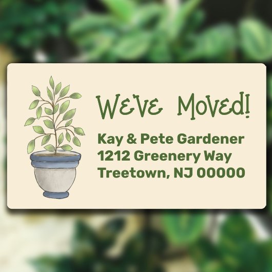 Niedliche Pflanze Etiketten