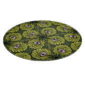 Niedliche Pflanze Frühjahr Grüne Fantasie Kunstmus Schneidebrett (Ecke)