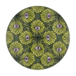 Niedliche Pflanze Frühjahr Grüne Fantasie Kunstmus Schneidebrett