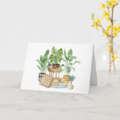 Niedliche Pflanze für Wasserfarben Karte (Gelbe Blume)