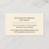 Niedliche Pflanze Kinderzimmer Sukkuläre Botanik B Visitenkarte (Rückseite)