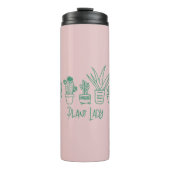 Niedliche Pflanze Lady Funny Cactus Zitat in Pink Thermosbecher (Vorderseite)