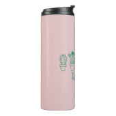 Niedliche Pflanze Lady Funny Cactus Zitat in Pink Thermosbecher (Nach links gedreht)