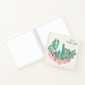 Niedliche Pflanze Lady Illustrierten Hauspflanzen Notizblock (Innenseite)