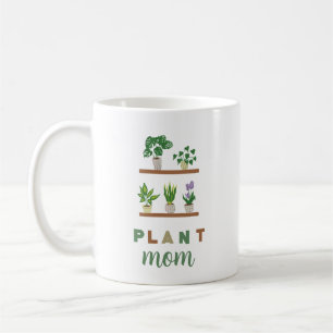 Niedliche Pflanze Mama Tropische Vegetation Lady Kaffeetasse