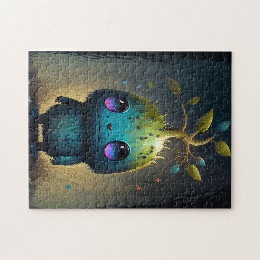 Niedliche Pflanze Monster Fantasy Art Jigsaw Puzzl Puzzle (Horizontal)