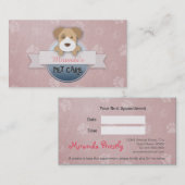 Niedliche Pflege von Hunden Sitzen & Aufwachsen Sc Terminkarte (Vorne/Hinten)