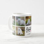 Niedliche Pfoten je Moderne Hundfoto-Collage Kaffeetasse (Vorderseite Links)