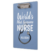 Niedliche Phantastische Krankenschwester Stethosco Klemmbrett (Links)