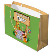 Niedliche Phantastische Zootierkid Große Geschenktüte (Rückseite Schrägansicht)