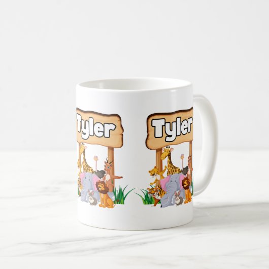 Niedliche Phantastische Zootierkid Kaffeetasse (VorderseiteRechts)