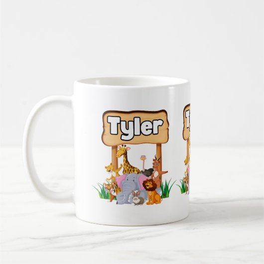 Niedliche Phantastische Zootierkid Kaffeetasse (Links)