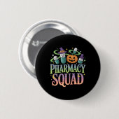 Niedliche Pharmacy Squad Halloween Pills Pumpkin-C Button (Vorne & Hinten)