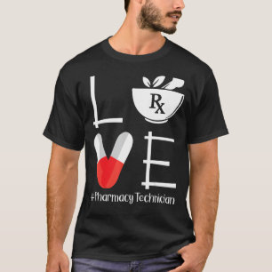 Niedliche Pharmazie Tech Liebe Pharmazeutischer Un T-Shirt