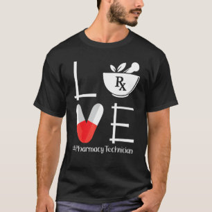 Niedliche Pharmazie Tech Liebe Pharmazeutischer Un T-Shirt