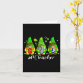 Niedliche physische Bildung Pe Teacher Gnome St Pa Karte (Gelbe Blume)