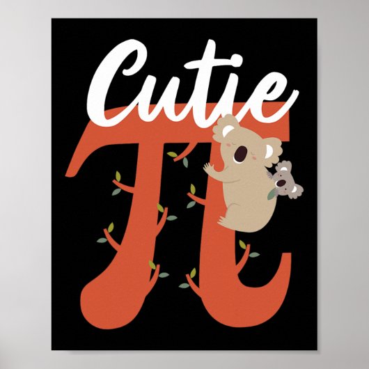 Niedliche Pi-Day Mathematik Süsse Pie By Poster (Vorne)