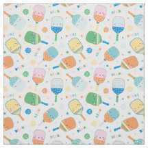 Niedliche Pickleball-Paddle und -Bälle in sanften 