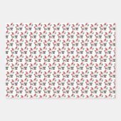 Niedliche Pickleball Weihnachtselfen und -gnomen Geschenkpapier Set (Vorderseite 2)