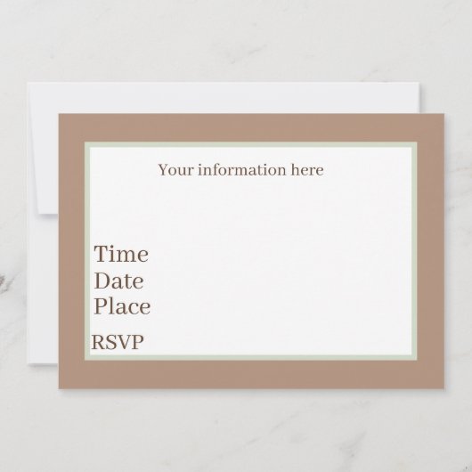 niedliche Picknickbären fügen Text hinzu Einladung (Rückseite)