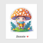 Niedliche Pilzaufkleberpackung Aufkleber (Blatt)