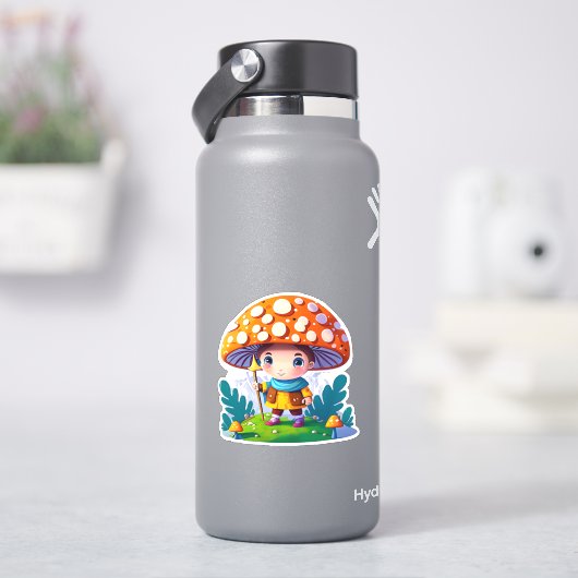 Niedliche Pilzaufkleberpackung Aufkleber (HydroFlask)