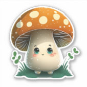 Niedliche Pilzaufkleberpackung Aufkleber (Vorderseite)