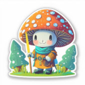 Niedliche Pilzaufkleberpackung Aufkleber (Vorderseite)