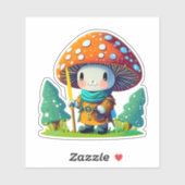 Niedliche Pilzaufkleberpackung Aufkleber (Blatt)