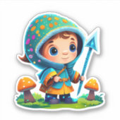 Niedliche Pilzaufkleberpackung Aufkleber (Vorderseite)