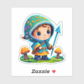 Niedliche Pilzaufkleberpackung Aufkleber (Blatt)