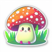 Niedliche Pilzaufkleberpackung Aufkleber (Vorderseite)