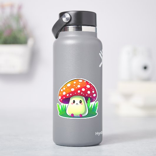 Niedliche Pilzaufkleberpackung Aufkleber (HydroFlask)