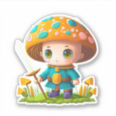 Niedliche Pilzaufkleberpackung Aufkleber (Vorderseite)