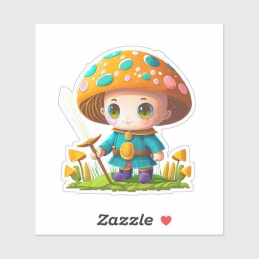 Niedliche Pilzaufkleberpackung Aufkleber (Blatt)