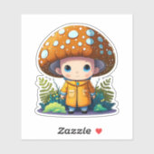 Niedliche Pilzaufkleberpackung Aufkleber (Blatt)