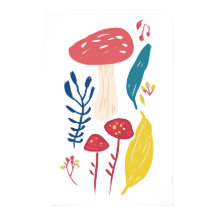 Niedliche Pilzdarstellung Klein