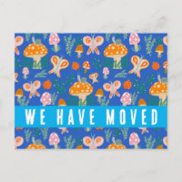 Niedliche Pilze - Ankündigung Neue Zuhause-Schneck