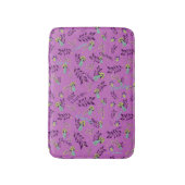 Niedliche Pilze aus Lilac und Gelb Personalisiert Badematte (Vorderseite Vertikal)