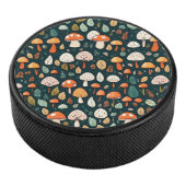 Niedliche Pilze Blätter Hütte Kerndesign Eishockey Puck (3/4)