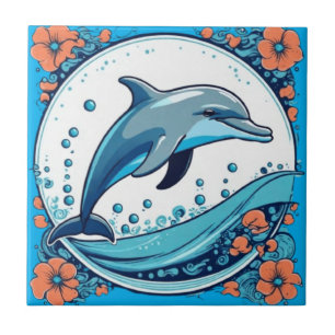 Niedliche Pilze Blätter Hütte Kerndesign Fliese