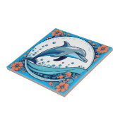 Niedliche Pilze Blätter Hütte Kerndesign Fliese (Seite)