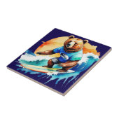 Niedliche Pilze Blätter Hütte Kerndesign Fliese (Seite)