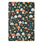 Niedliche Pilze Blätter Hütte Kerndesign Mini Klemmbrett (Rückseite)