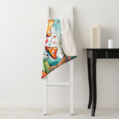 Niedliche Pilze Blätter Hütte Kerndesign Sherpadecke (Beispiel)